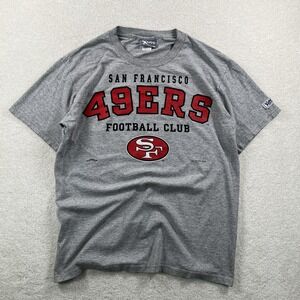 Vintage 1995 Nutmeg Lee Sport San Francisco 49ers T-shirt Men's Med Gray NFL 90s